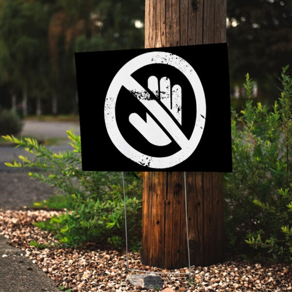 Hands Off Trump Protest Yard Signs
