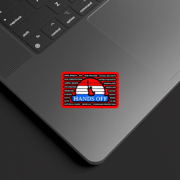 Hands off free speech EPA due process Sticker, Car Magnet