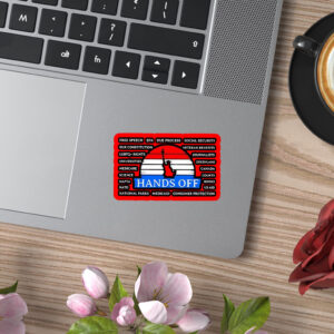 Hands off free speech EPA due process Sticker, Car Magnet