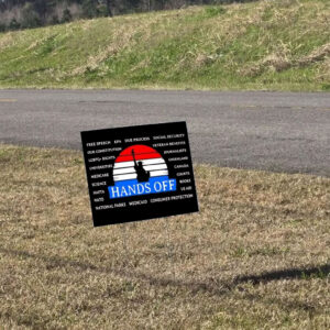 Hands off free speech EPA due process Yard Sign