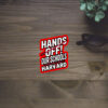 I Stand With Harvard Hands Off Anti Trump Sticker, Car Magnet