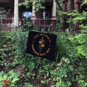 I Will Not Yield to Disrespectful Men, AOC Quote, Feminist Yard Sign