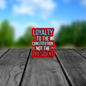 Loyalty to Constitution Resist, Loyalty to Constitution, Not The President 2025 Sticker, Car Magnet