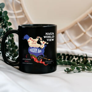 MAGA World View - Anti Trump Trotest 2025 Mug