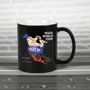 MAGA World View - Anti Trump Trotest 2025 Mug