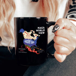 MAGA World View - Anti Trump Trotest 2025 Mug