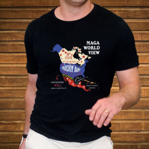 MAGA World View - Anti Trump Trotest 2025 T-Shirt