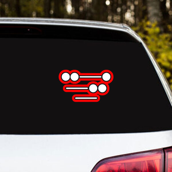 Morse Code FDT Sticker, Car Magnet