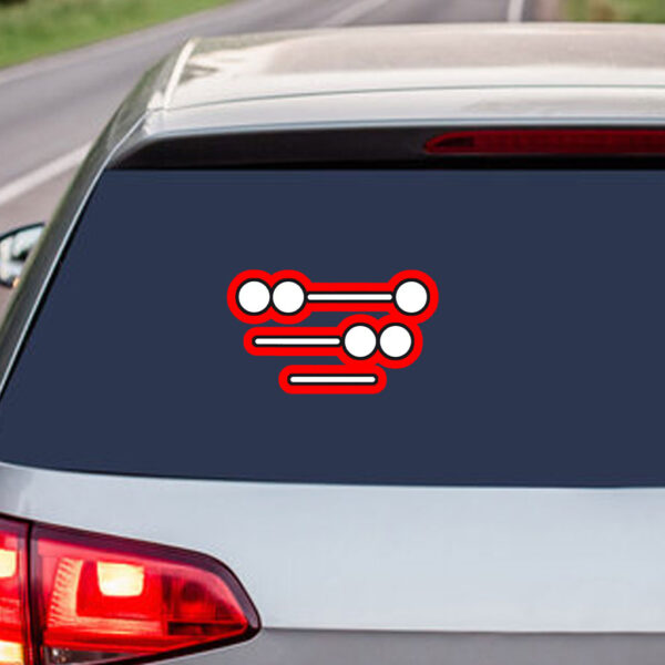 Morse Code FDT Sticker, Car Magnet