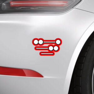 Morse Code FDT Sticker, Car Magnet