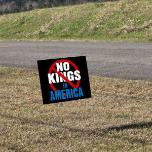 No Kings In America, Anti Trump, Anti Musk Yard Sign