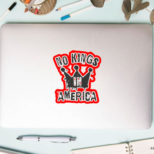 No Kings In America Protest 2025 Sticker, Car Magnet