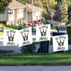 No Kings In America Protest 2025 Yard Sign