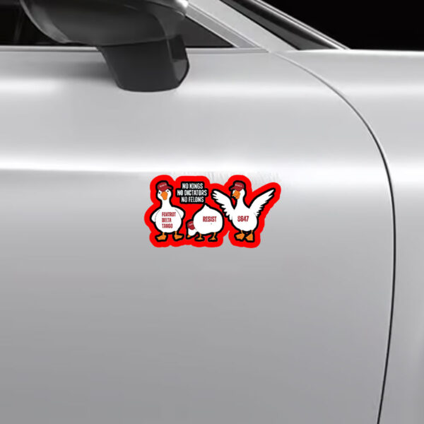 No Kings No Dictators No Felons Democrat Sticker, Car Magnet