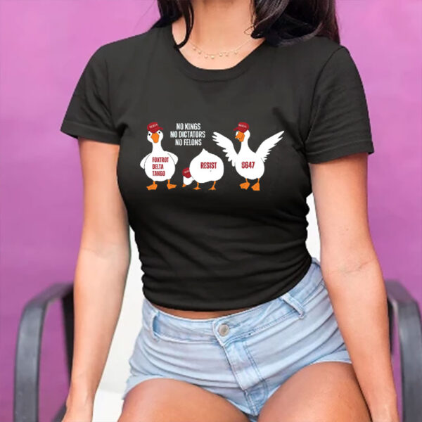 No Kings No Dictators No Felons Democrat T-Shirt