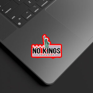 No Kings in America - Anti Fascism 2025 Sticker, Car Magnet