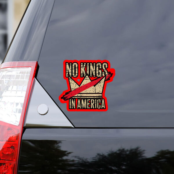 No Kings in America, Fuck Trump 2025 Sticker, Car Magnet