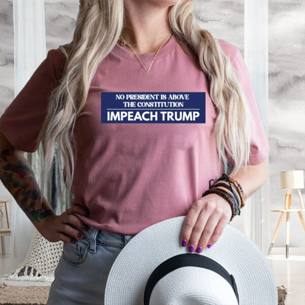No President Is Above The Constitutuin, Impeach Trump 2025 T-Shirt