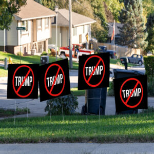 No Trump - Political Flair 2025 Yard Sign