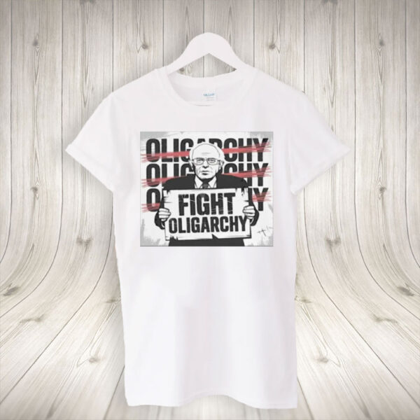 Official Fight Oligarchy Shirt Bernie Sanders TShirt