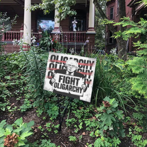 Official Fight Oligarchy Shirt Bernie Sanders Yard Sign