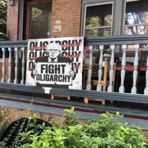 Official Fight Oligarchy Shirt Bernie Sanders Yard Sign