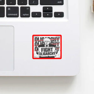 Official Fight Oligarchy Sticker, Bernie Sanders Car Magnet