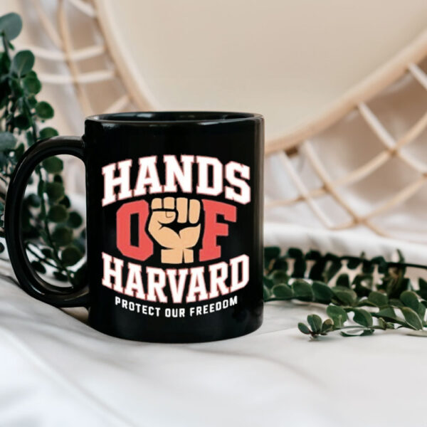 Official Hands Off Harvard Protect Our Freedom Mug