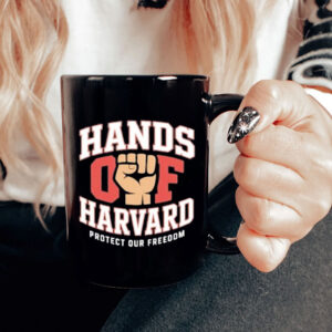 Official Hands Off Harvard Protect Our Freedom Mug