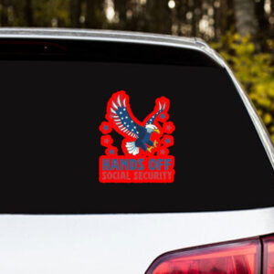 Official Hands Off Social security 2025 Sticker, Car Magnet