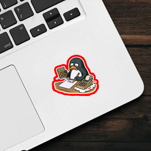 Penguins Against Tariffs, Funny Anti Trump Sticker, Car Magnet