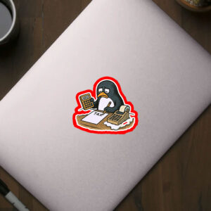 Penguins Against Tariffs, Funny Anti Trump Sticker, Car Magnet