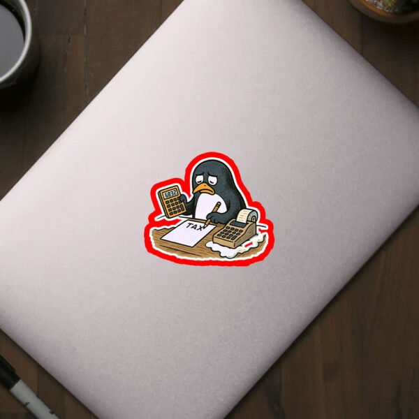 Penguins Against Tariffs, Funny Anti Trump Sticker, Car Magnet