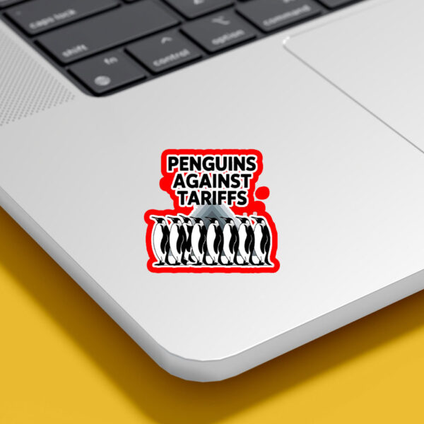 Penguins Against Tariffs - Funny Anti Trump Sticker, Car Magnets