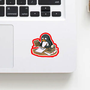 Penguins Against Tariffs, Funny Anti Trump Sticker, Car Magnet
