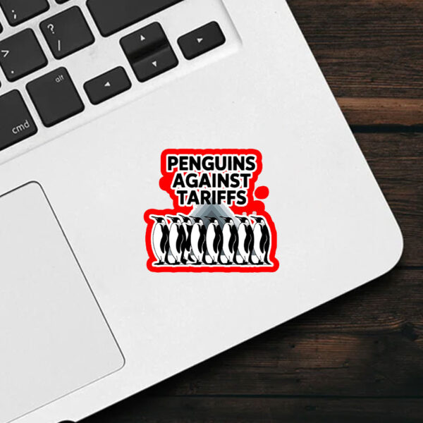 Penguins Against Tariffs - Funny Anti Trump Sticker, Car Magnets