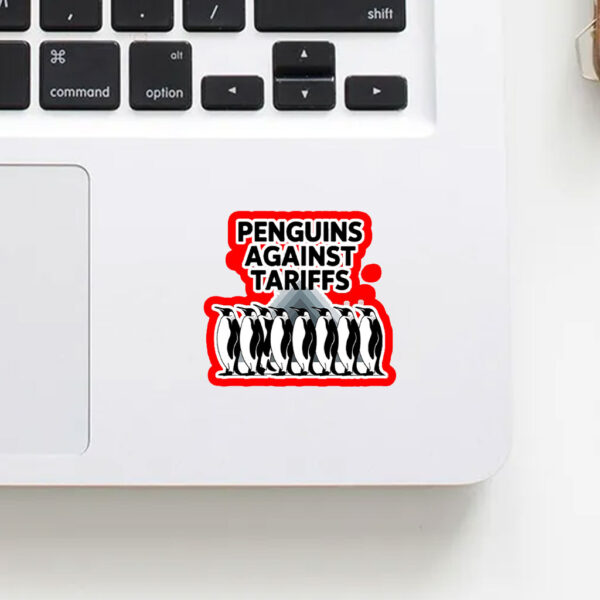 Penguins Against Tariffs - Funny Anti Trump Sticker, Car Magnets