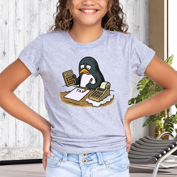Penguins Against Tariffs, Funny Anti Trump T-Shirt