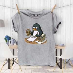 Penguins Against Tariffs, Funny Anti Trump T-Shirt