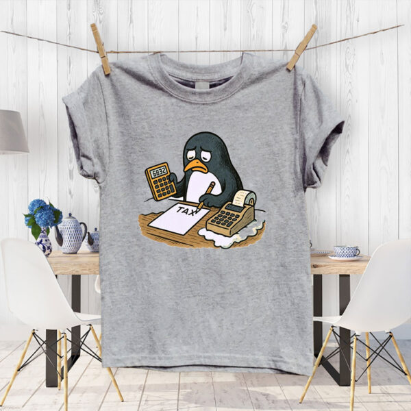 Penguins Against Tariffs, Funny Anti Trump T-Shirt
