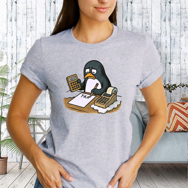 Penguins Against Tariffs, Funny Anti Trump T-Shirt