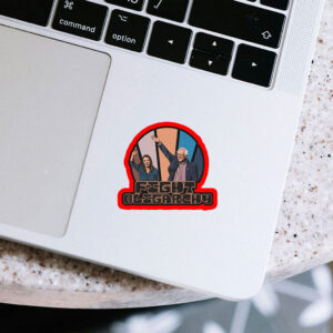 Political Revolution, Bernie Sanders AOC Fight Oligarchy Anti Trump Musk Fascism Sticker, Car Magnet