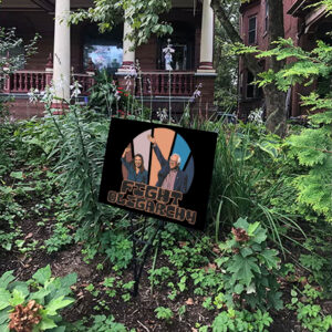 Political Revolution, Bernie Sanders AOC Fight Oligarchy Anti Trump Musk Fascism Yard Sign