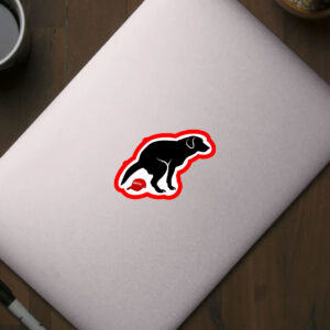 Pooping Dog Anti Trump, Anti MAGA Anti Fascism 2025 Sticker, Car Magnet
