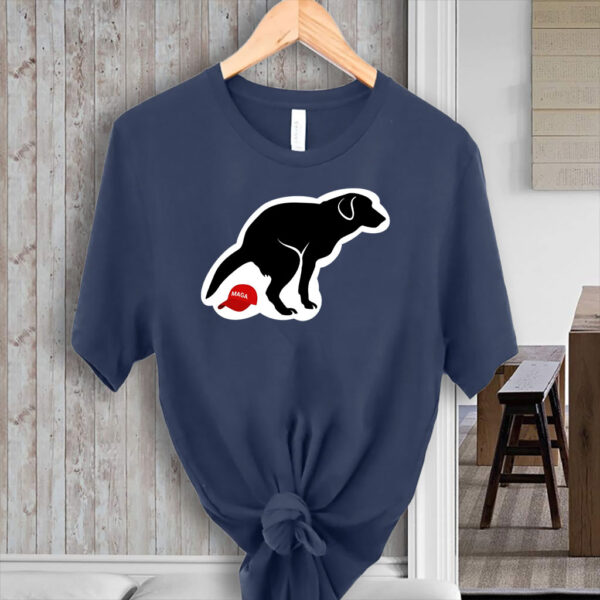 Pooping Dog Anti Trump, Anti MAGA Anti Fascism 2025 T-Shirt
