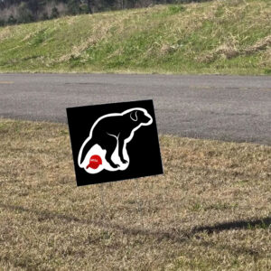 Pooping Dog Anti Trump, Anti MAGA Anti Fascism 2025 Yard Sign