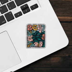 Pro Immigration, Anti Trump 86 47 Floral Boho Style Sticker, Car Magnet