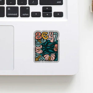 Pro Immigration, Anti Trump 86 47 Floral Boho Style Sticker, Car Magnet