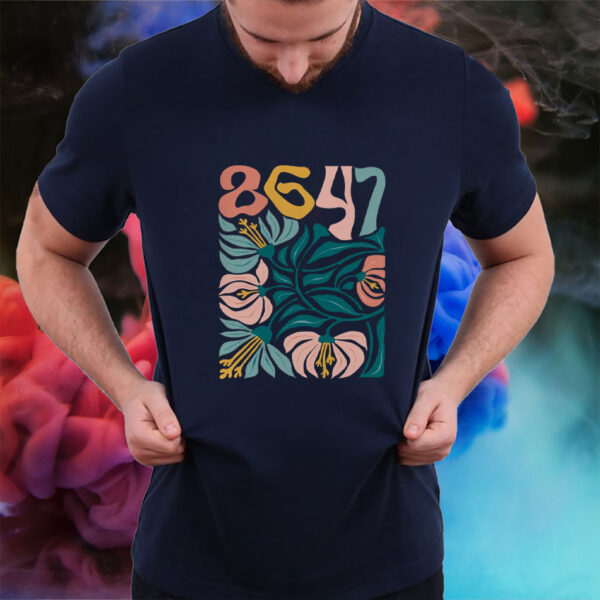 Pro Immigration, Anti Trump 86 47 Floral Boho Style T-Shirt
