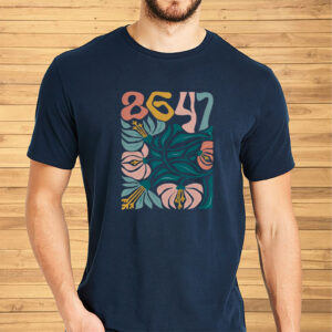 Pro Immigration, Anti Trump 86 47 Floral Boho Style T-Shirt
